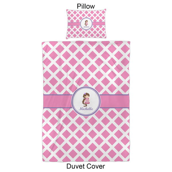 Diamond Print w/Princess Duvet Cover Set - Twin XL - Approval