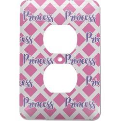 Diamond Print w/Princess Electric Outlet Plate (Personalized)