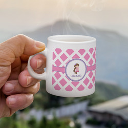 Diamond Print w/Princess Single Shot Espresso Cup - Single (Personalized)