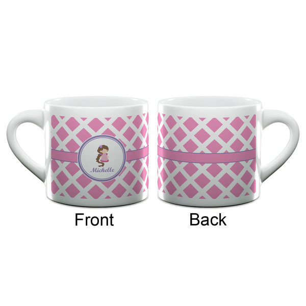 Diamond Print w/Princess Espresso Cup - 6oz (Double Shot) (APPROVAL)