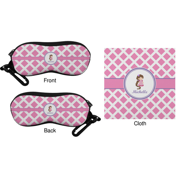 Diamond Print w/Princess Eyeglass Case & Cloth (Approval)
