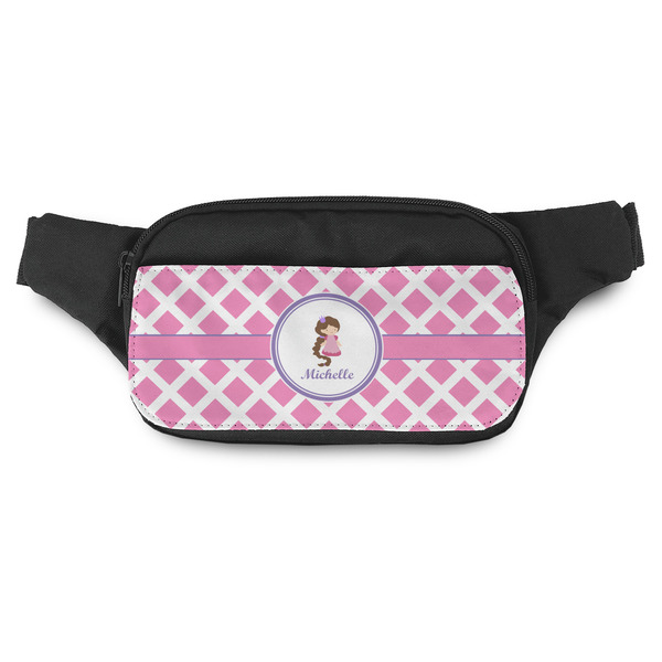 Custom Diamond Print w/Princess Fanny Pack - Modern Style (Personalized)