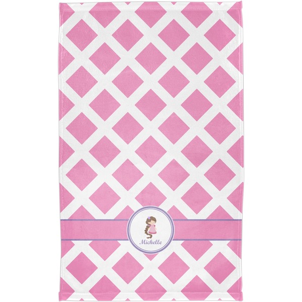 Diamond Print w/Princess Finger Tip Towel - Full View