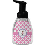 Diamond Print w/Princess Foam Soap Bottle - Black (Personalized)