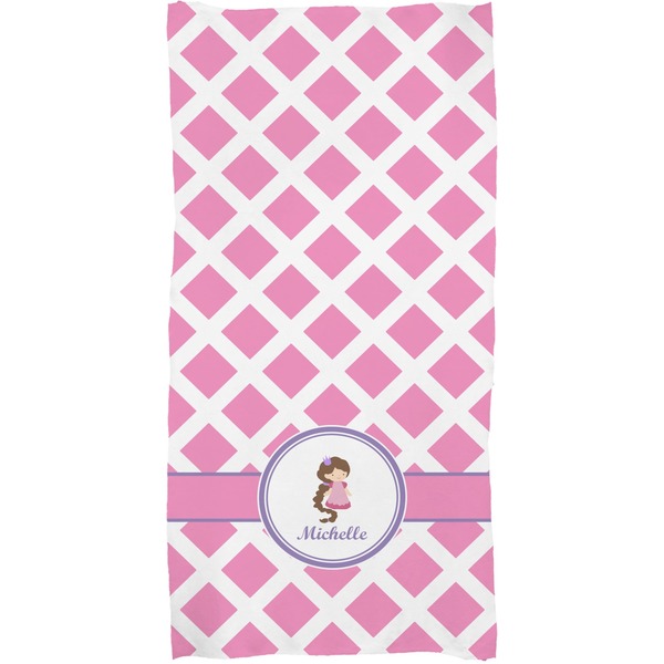 Diamond Print w/Princess Full Sized Bath Towel - Apvl