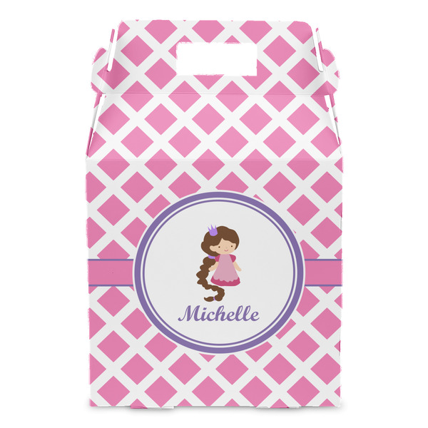 Diamond Print w/Princess Gable Favor Box - Front