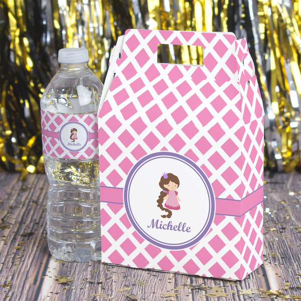 Diamond Print w/Princess Gable Favor Box - In Context