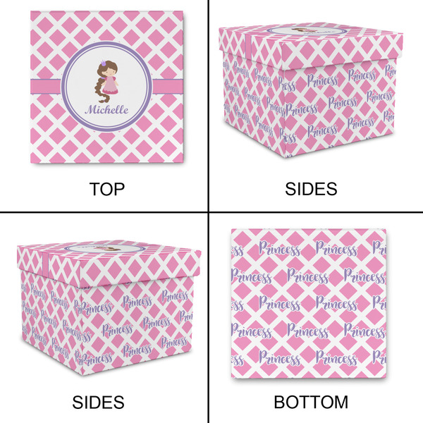 Diamond Print w/Princess Gift Boxes with Lid - Canvas Wrapped - Large - Approval