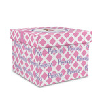 Diamond Print w/Princess Gift Box with Lid - Canvas Wrapped - Medium (Personalized)