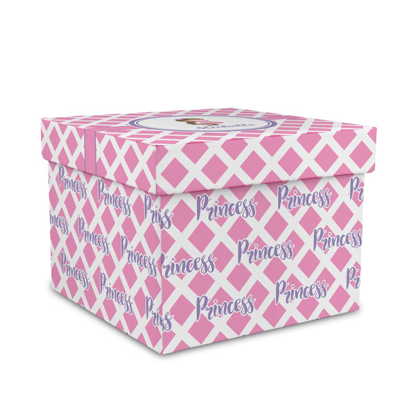 Custom Diamond Print w/Princess Gift Box with Lid - Canvas Wrapped - Medium (Personalized)