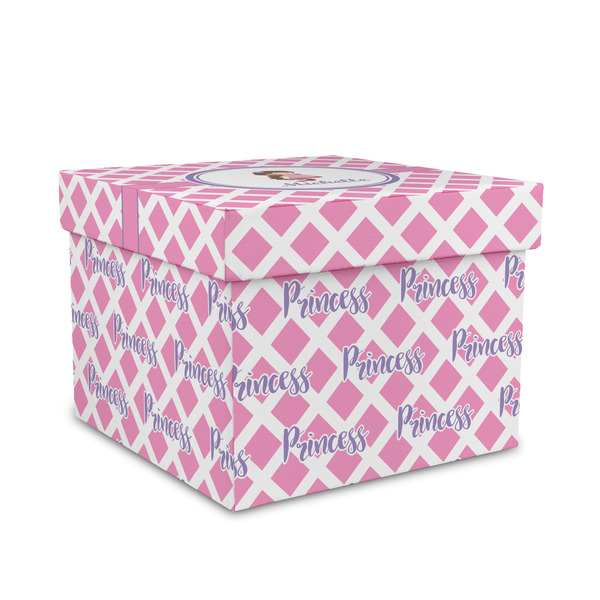 Custom Diamond Print w/Princess Gift Box with Lid - Canvas Wrapped - Medium (Personalized)
