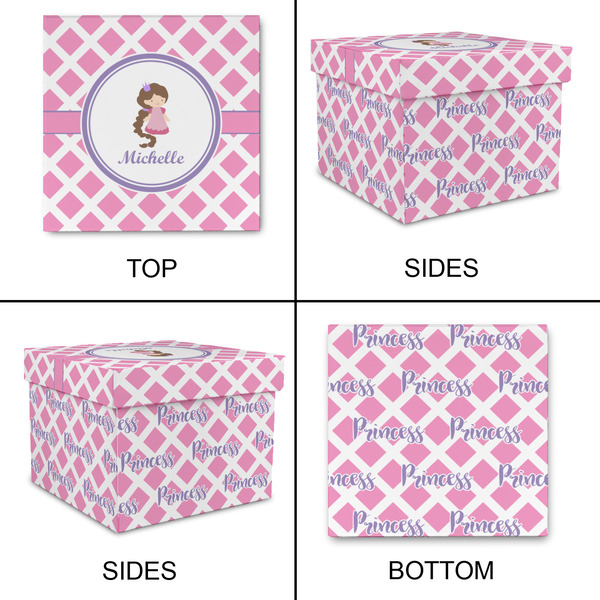 Diamond Print w/Princess Gift Boxes with Lid - Canvas Wrapped - Small - Approval