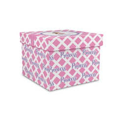 Diamond Print w/Princess Gift Box with Lid - Canvas Wrapped - Small (Personalized)