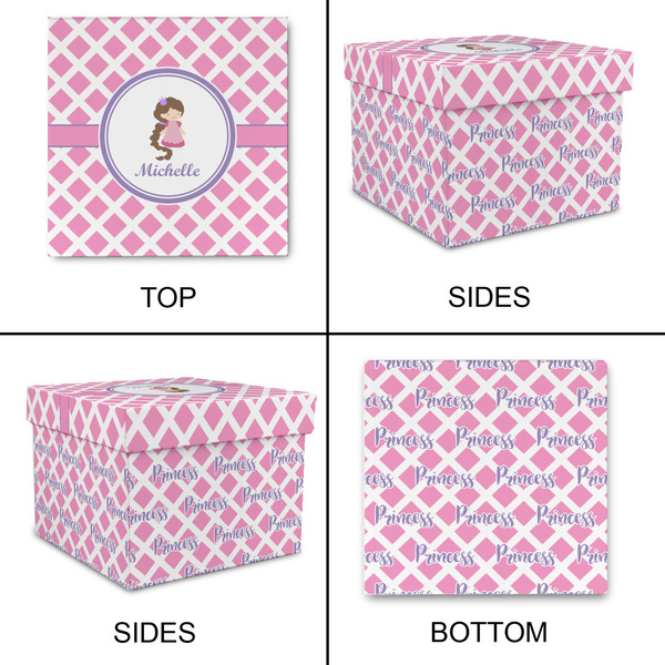Diamond Print w/Princess Gift Boxes with Lid - Canvas Wrapped - X-Large - Approval