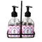 Diamond Print w/Princess Glass Soap & Lotion Bottles (Personalized)