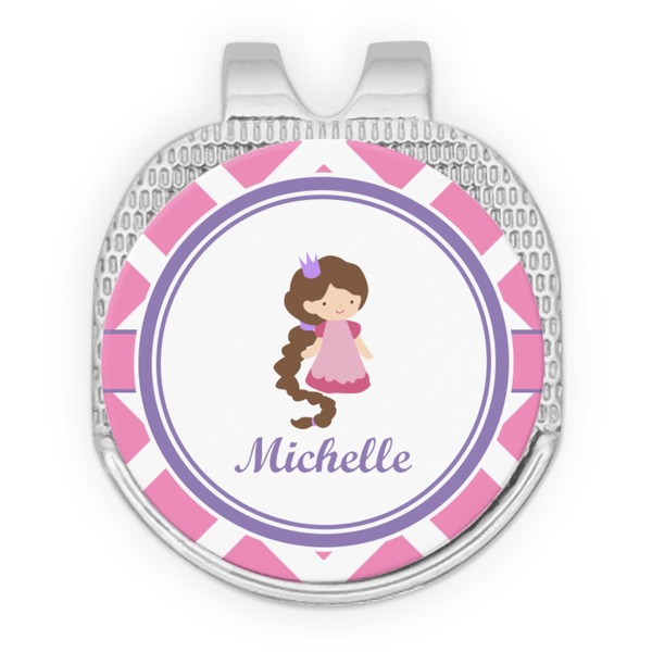 Diamond Print w/Princess Golf Ball Hat Marker Hat Clip