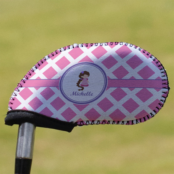 Custom Diamond Print w/Princess Golf Club Iron Cover (Personalized)