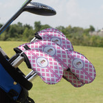 Diamond Print w/Princess Golf Club Iron Cover - Set of 9 (Personalized)