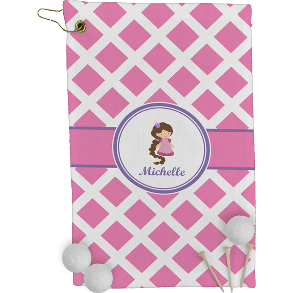 Diamond Print w/Princess Golf Towel (Personalized)