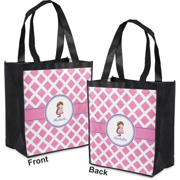 Diamond Print w/Princess Grocery Bag - Apvl