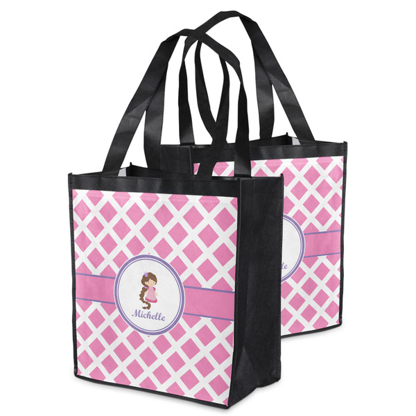 Diamond Print w/Princess Grocery Bag - MAIN