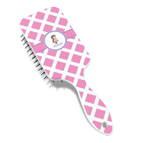 Diamond Print w/Princess Hair Brush - Angle View