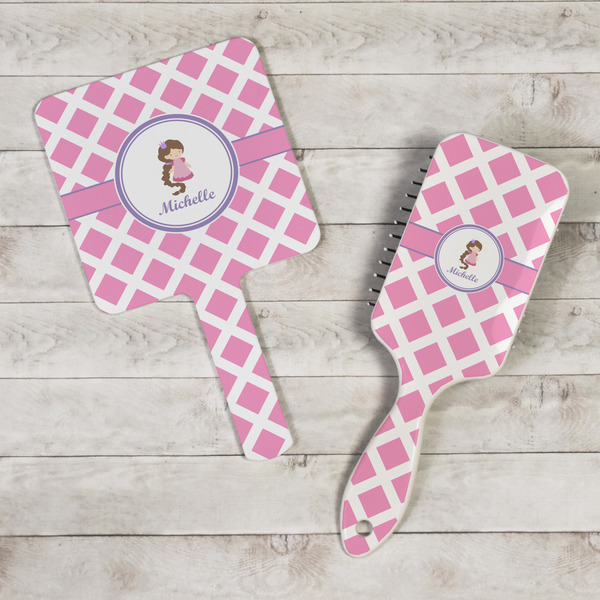 Diamond Print w/Princess Hand Mirrors - In Context