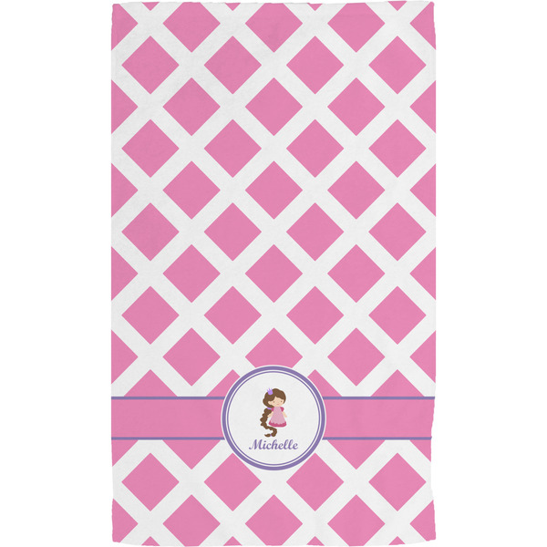 Diamond Print w/Princess Hand Towel (Personalized)