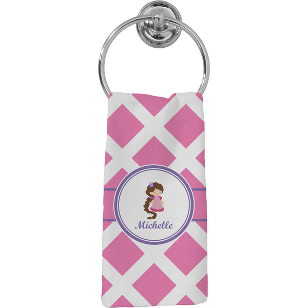 Custom Diamond Print w/Princess Hand Towel - Full Print (Personalized)