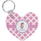 Diamond Print w/Princess Heart Keychain (Personalized)