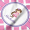 Diamond Print w/Princess Hooded Baby Towel- Detail Close Up