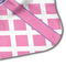 Diamond Print w/Princess Hooded Baby Towel- Detail Corner