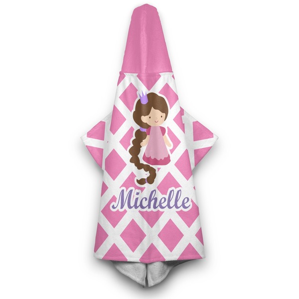 Diamond Print w/Princess Hooded Towel - Hanging