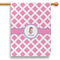 Diamond Print w/Princess 28" House Flag - Single Sided (Personalized)