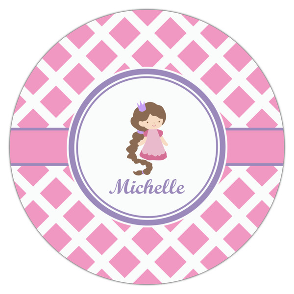 Diamond Print w/Princess Icing Circle - Large - Single
