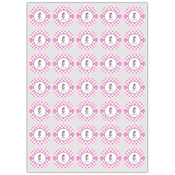 Diamond Print w/Princess Icing Circle - XSmall - Set of 35