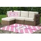 Diamond Print w/Princess Indoor / Outdoor Rug - Custom Size w/ Name or Text