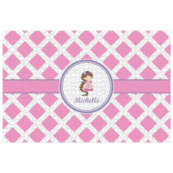 Custom Diamond Print w/Princess Jigsaw Puzzle - 1000-piece (Personalized)