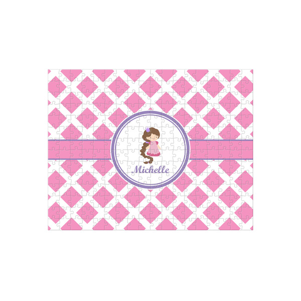 Custom Diamond Print w/Princess 252 pc Jigsaw Puzzle (Personalized)