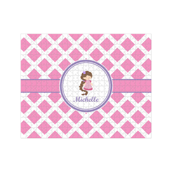 Custom Diamond Print w/Princess 500 pc Jigsaw Puzzle (Personalized)