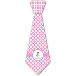 Diamond Print w/Princess Iron On Tie - 4 Sizes w/ Name or Text