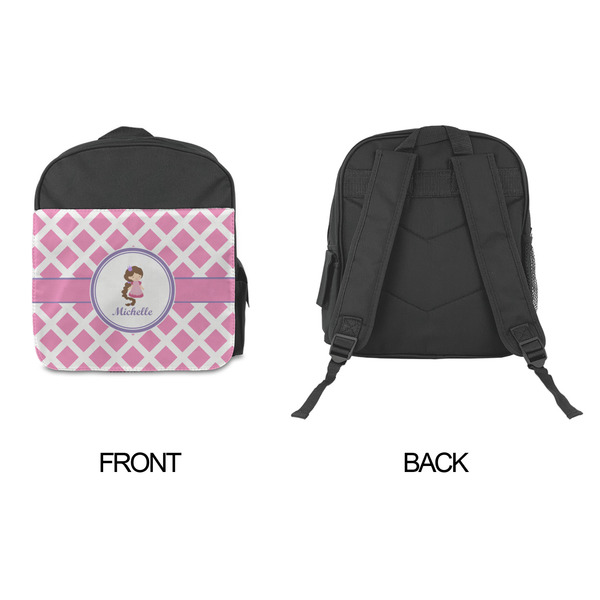 Diamond Print w/Princess Kid's Backpack - Approval
