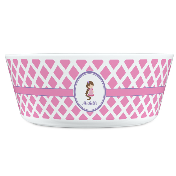 Diamond Print w/Princess Kids Bowls - FRONT