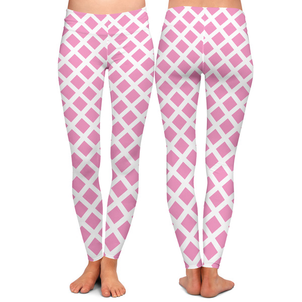 Diamond Print w/Princess Ladies Leggings - Front and Back