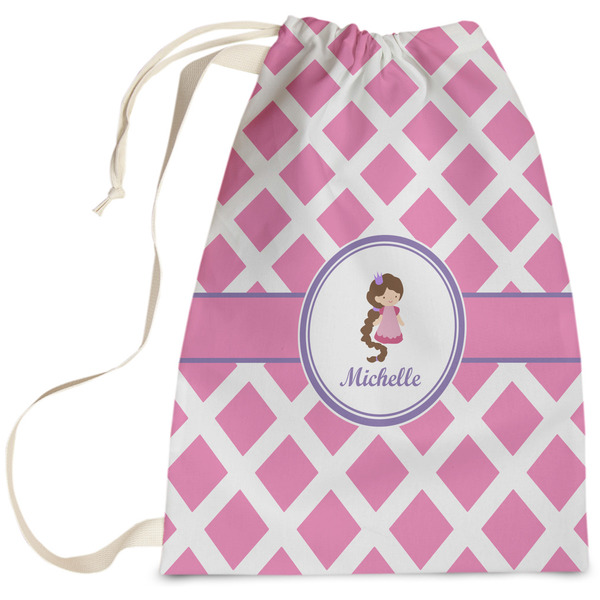 Custom Diamond Print w/Princess Laundry Bag - Large (Personalized)