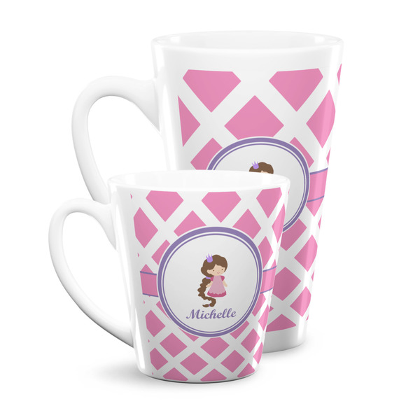 Diamond Print w/Princess Latte Mugs Main