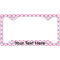Diamond Print w/Princess License Plate Frame - Style C (Personalized)