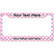 Diamond Print w/Princess License Plate Frame - Style B (Personalized)
