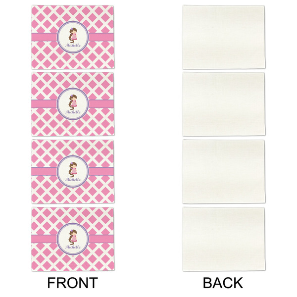 Diamond Print w/Princess Linen Placemat - APPROVAL Set of 4 (single sided)