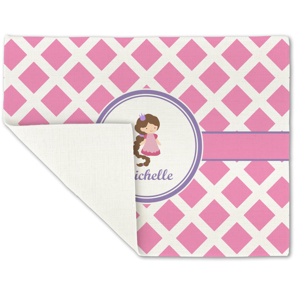 Diamond Print w/Princess Linen Placemat - Folded Corner (single side)